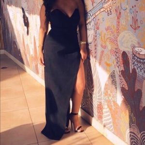 House of CB Emmeline Suede Corset Dress